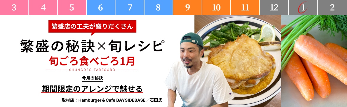 1月「期間限定のアレンジで魅せる」【販促カレンダー】